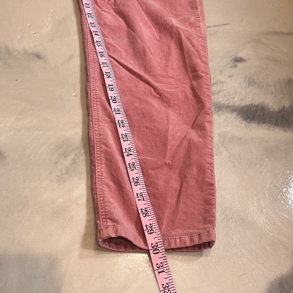 Isabel Marant Etoile High Waisted Anyree Pink Velvet Pants Size 10 (US) - Picture 6 of 8
